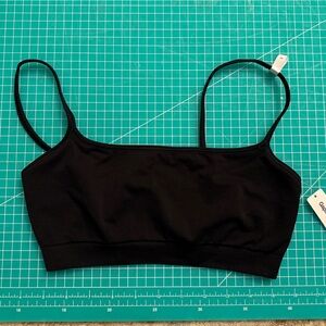 GapBody Black Seamless Scoop Bralette Small NWT
